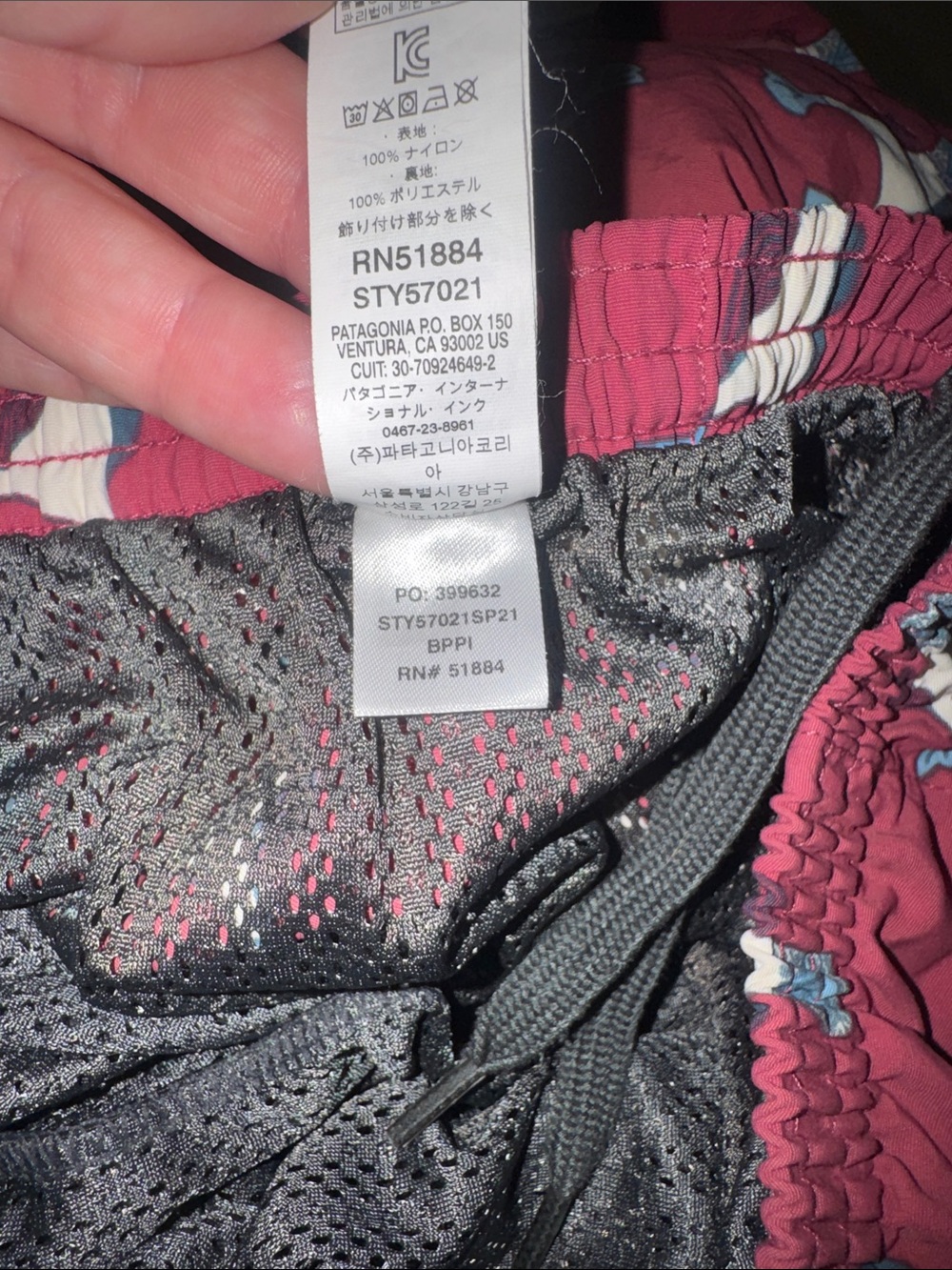 Patagonia • Men’s Baggies 5” Swim Shorts Star Pink Boobie Bird Print Size Large - Picture 11 of 14